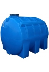 Емкость 5000 литров овально-горизонтальная транспортировочная Aquaplast, синий