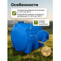 Емкость 5000 литров овально-горизонтальная транспортировочная Aquaplast, синий