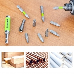 Набор бит, торцевых головок и адаптеров Greenworks в кейсе, 70 предметов (2944407)