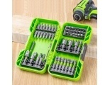 Набор бит, торцевых головок и адаптеров Greenworks в кейсе, 70 предметов (2944407)