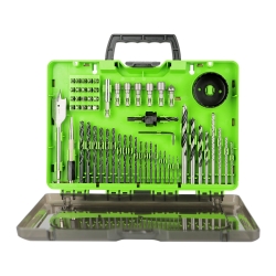 Набор сверл, бит и коронок Greenworks в кейсе, 60 предметов (2944507)