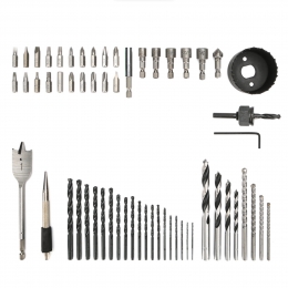 Набор сверл, бит и коронок Greenworks в кейсе, 60 предметов (2944507)