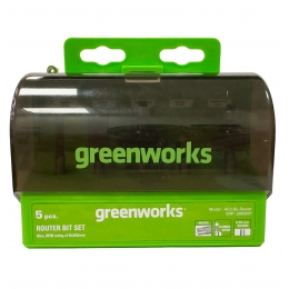 Набор фрез Greenworks с хвостовиком 6,35 мм (5 шт.) для кромочного фрезера 2953207