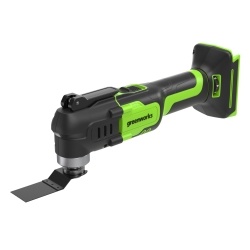 Мультитул (реноватор) Greenworks G24MT, 24V, щет, 5000-18000/мин, 3,2°, LED, оснастка 13 шт, без АКБ и ЗУ (3400307)