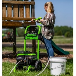 Мойка высокого давления аккумуляторная Арт. 5106207, 60V, 250 бар, бесщеточная, с портом на 2 АКБ