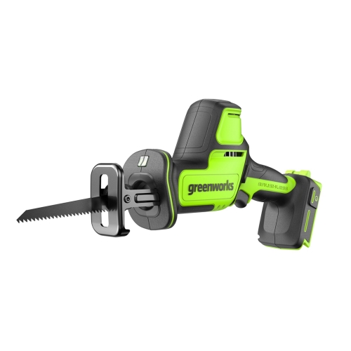 Пила сабельная компактная Greenworks GPT-CRS-25, 24V, бесщеточная, 0-3000/мин, 80 мм, LED, без АКБ и ЗУ (1200507) купить в интернет магазине Санрай73