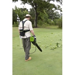 Поясной держатель с переходником  для зарядки  аккумуляторов Greenworks Арт. 2916107,  82V