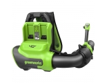 Ранцевая воздуходувка аккумуляторная Greenworks Арт. 2408107, 40V, бесщеточная, без АКБ и ЗУ