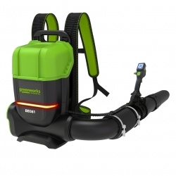 Ранцевая аккумуляторная воздуходувка  Greenworks Арт. 2408307, 82V, бесщеточная, без АКБ и ЗУ