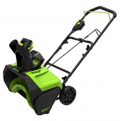 Снегоуборщик аккумуляторный Greenworks  Арт. 2602907, 60V, 51 см, бесщеточный, без АКБ и ЗУ