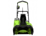 Снегоуборщик аккумуляторный Greenworks  Арт. 2602907, 60V, 51 см, бесщеточный, без АКБ и ЗУ