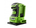 Плоская шлифовальная машина Greenworks G24SS14, 24V, 115x140мм, 5500 об/мин, амплитуда 1,6 мм, без АКБ и ЗУ (3100507)