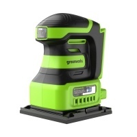 Плоская шлифовальная машина Greenworks G24SS14, 24V, 115x140мм, 5500 об/мин, амплитуда 1,6 мм, без АКБ и ЗУ (3100507)