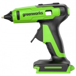 Пистолет клеевой Greenworks G24GLG, 24V, 150°С, 90 сек, 11 мм, без АКБ и ЗУ (3502207)