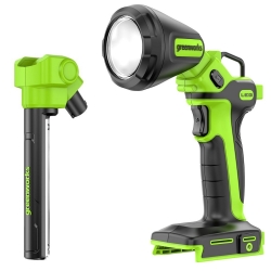 Рабочий аккумуляторный LED-фонарь 2-в-1 Greenworks G24UL, 24V, 650 Лм, без АКБ и ЗУ