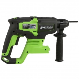 Перфоратор Greenworks GD24SDS2, 24V,бесщеточный, 2 Дж, 4500 уд/мин, 24 мм, без АКБ и ЗУ (3803007)