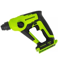 Перфоратор Greenworks GD24SDS1, 24V, бесщеточный, 1,2 Дж, 4800 уд/мин, 12 мм, без АКБ и ЗУ (3803107)