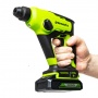 Перфоратор Greenworks GD24SDS1K2, 24V, бесщеточный, 1,2 Дж, 4800 уд/мин, 12 мм, c 1хАКБ 2Ач и ЗУ 2А (3803107UA)
