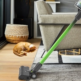 Пылесос вертикальный аккумуляторный Greenworks GD24SV, 24V, 500 Вт, 20 кПа, 1 насадка, без АКБ и ЗУ (4701407)