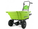 Садовая тележка самоходная Greenworks Арт. 7400007UB, 40V, 106 л, с 1хАКБ 4 Ач и ЗУ