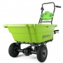 Садовая тележка самоходная Greenworks Арт. 7400007UB, 40V, 106 л, с 1хАКБ 4 Ач и ЗУ