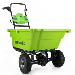 Садовая тележка самоходная Greenworks Арт. 7400007, 40V, 106 л