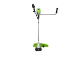 Триммер аккумуляторный Greenworks TB201H, Арт. 2112407, 82V, 2,0 кВт, 46 см, c трехлопастным ножом и кусторезом, бесщеточный, без АКБ и ЗУ 