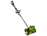 Снегоуборщик аккумуляторный Greenworks Арт. 2603107UB, 40V, 30 см, с регулируемым направлением выброса, бесщеточный, с 1хАКБ 4 Ач и ЗУ