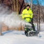 Снегоуборщик аккумуляторный Greenworks Арт. 2603307, 82V, 56 см, бесщеточный, без АКБ и ЗУ