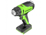 Строительный фен Greenworks G24HG, 24V, 550°С, 200 л/мин, без АКБ и ЗУ (3400207)