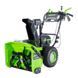 Снегоуборщик аккумуляторный Greenworks Арт. 2602807, 82V, 61 см, самоходный, бесщеточный, без АКБ и ЗУ