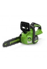 Пила цепная аккумуляторная Greenworks GD24CS30, 24V, 30см, бесщеточная, без АКБ и ЗУ