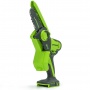 Пила цепная аккумуляторная мини Greenworks G24MCS10K2, 24V, 10см, c АКБ 2АЧ и ЗУ