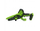 Пила цепная аккумуляторная мини Greenworks G24MCS10K2, 24V, 10см, c АКБ 2АЧ и ЗУ