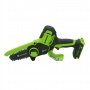 Пила цепная аккумуляторная мини Greenworks G24MCS10K2, 24V, 10см, c АКБ 2АЧ и ЗУ