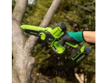 Цепная мини пила аккумуляторная Greenworks Арт. 2008207, 24V, 10см, без АКБ и ЗУ
