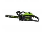 Цепная пила аккумуляторная Greenworks Арт. 2008907UB, 60V, 40 см, бесщеточная, 2500 Вт, с 1хАКБ 4 Ач. и ЗУ