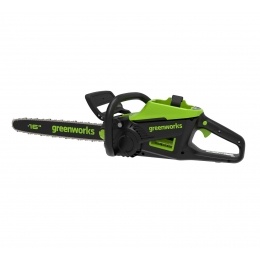 Цепная пила аккумуляторная Greenworks Арт. 2008907UB, 60V, 40 см, бесщеточная, 2500 Вт, с 1хАКБ 4 Ач. и ЗУ