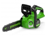 Пила цепная аккумуляторная Greenworks GD24CS30, 24V, 30см, бесщеточная, без АКБ и ЗУ