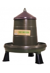 Кормушка бункерная ECO Recycled 2 кг с решеткой с круглыми отверстиями на ножках