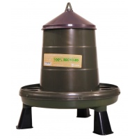 Кормушка бункерная ECO Recycled 2 кг с решеткой с круглыми отверстиями на ножках