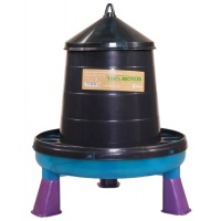 Кормушка бункерная ECO Recycled 4 кг с решеткой с круглыми отверстиями на ножках