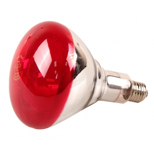 Лампа инфракрасная 175 Bт JK Lighting, E27 BR125, закаленное стекло, красная купить в интернет магазине Санрай73