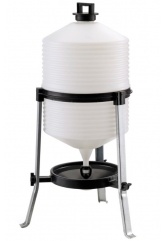 Поилка сифонная 24 л для крупных птиц уток, гусей, индеек, металлические ножки