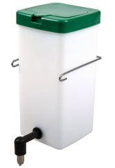 Поилка ниппельная с бачком для птиц и кроликов 1 л 90°