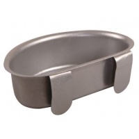 Кормушка-поилка навесная 15 см оцинкованная сталь на крючках