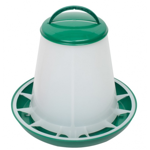 Кормушка бункерная 1 кг пластик с разделительной решеткой зеленая купить в интернет магазине Санрай73