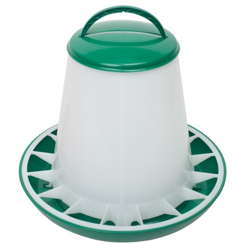 Кормушка бункерная 3 кг пластик с разделительной решеткой зеленая купить в интернет магазине Санрай73