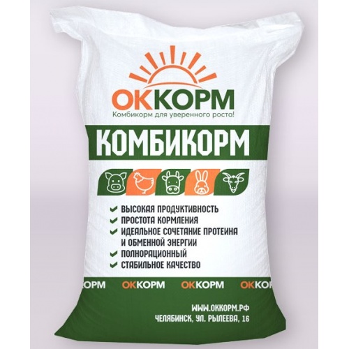 Комбикорм ОККОРМ для уток и гусей 1-3 недели, крупка, 25 кг купить в интернет магазине Санрай73