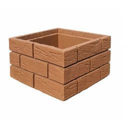 Блок столба наборный 400x400x270 №8 темно коричневый